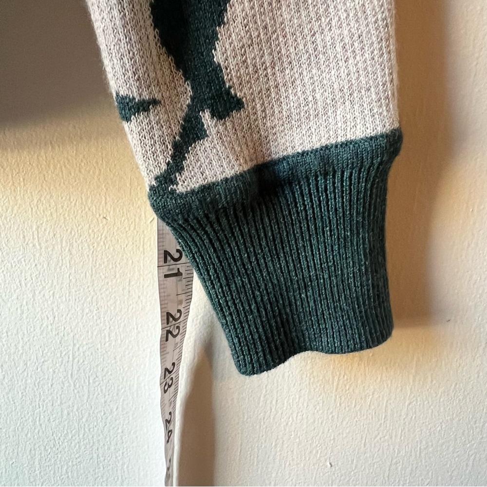 Staccato Teal and White Floral Sweater Womens Small - Picture 8 of 8